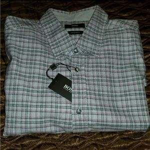 HUGO BOSS Black Label Long Sleeve Shirt - Lukas - Gray - Size XL - NWT - $155